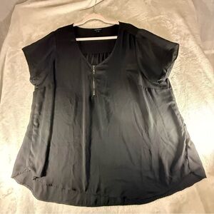 Torrid Black Zipper Blouse